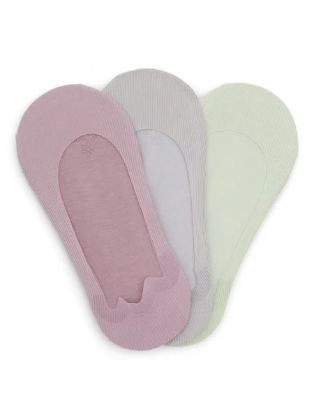 Set de 3 perechi de șosete scurte de damă JENNY violet
