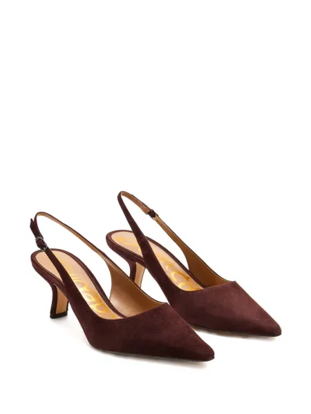 Pantofi cu toc Sam Edelman din piele de căprioară maro
