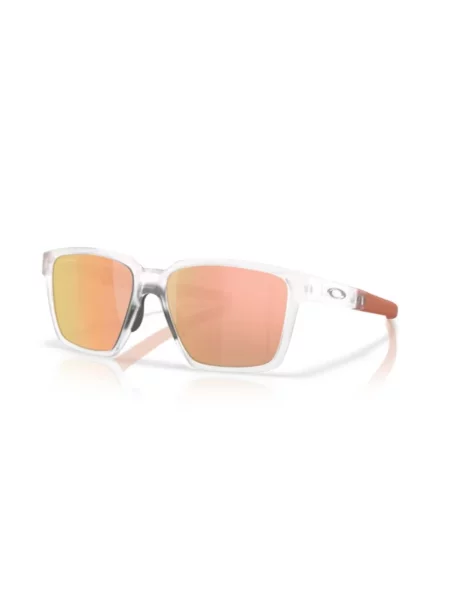 Okulary Oakley Actuator SQ Matte Clear z soczewkami Prizm Rose Gold Polarized białe