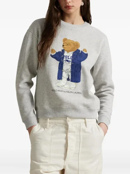 Chiloți Polo Ralph Lauren din țesătură twill cu autograf cu glugă albastru