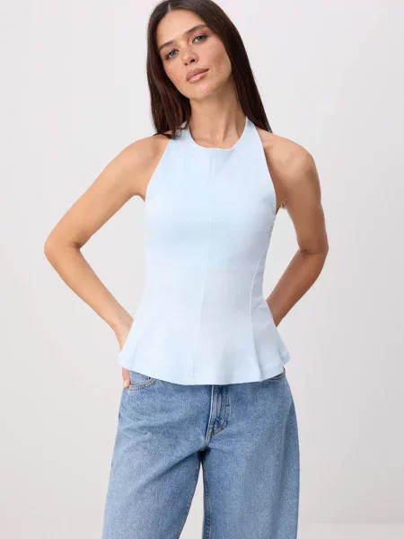 Trendyol Top deschis albastru