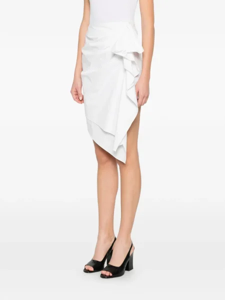 Fusta mini The Garment drapată alb