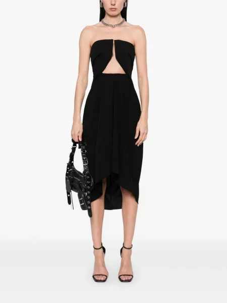 Rochie midi Rick Owens până la genunchi de costum negru