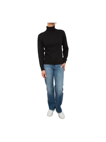 Sweter Armani Exchange z kaszmiru z logo czarny