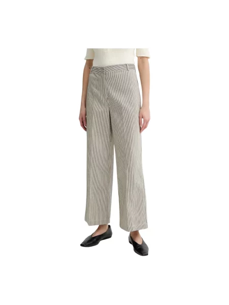 Sessun spodnie czarny szerokie high waist szare