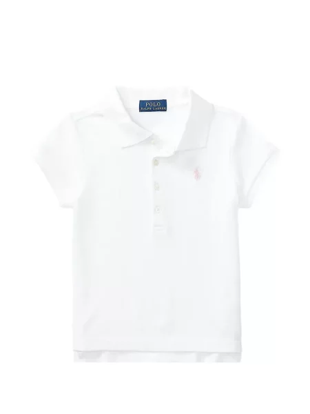 Koszulka polo dziecięca Polo Ralph Lauren biała