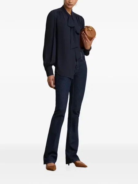 Bluză Lauren Ralph Lauren albastru