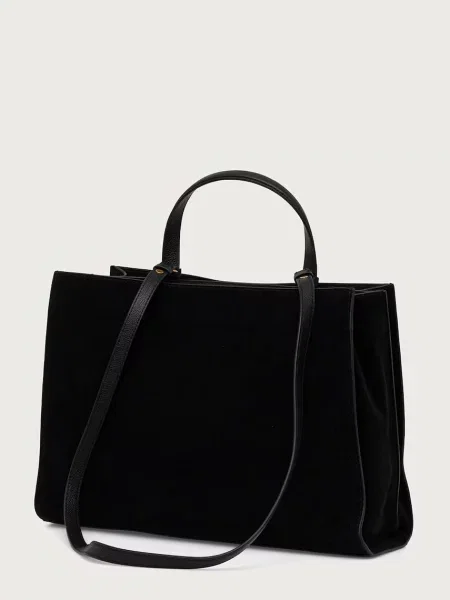 Shopperka Zadig & Voltaire zamszowa czarna