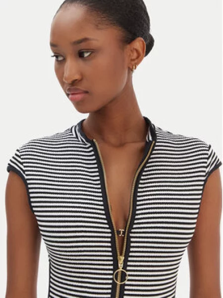 Seafolly jednodielne plavky dámske Cap Sleeve Zip Front čierna