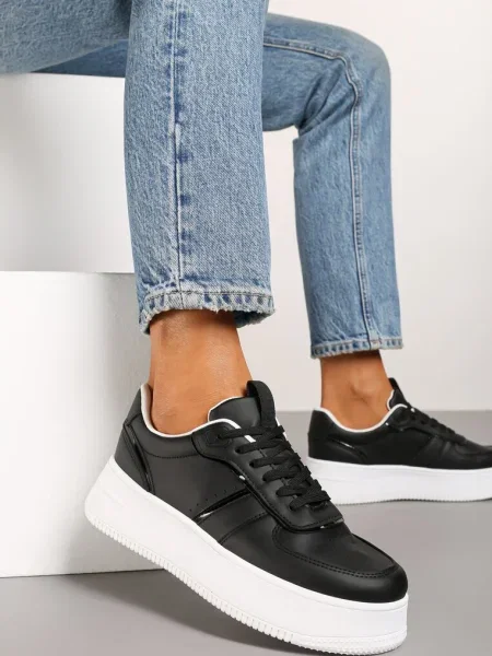 Sneakers Lealirra Negru cu alb