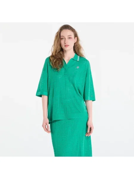Koszulka Tommy Hilfiger Swimshop Viscose Silk Open Polo Jade Wink M