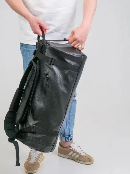 Дорожная сумка Tobeyou из искусственной кожи черная