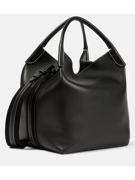 Geanta de piele Loro Piana din piele negru