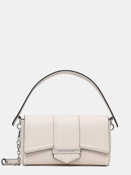Karl Lagerfeld torebka crossbody skórzana K/NOVA biała