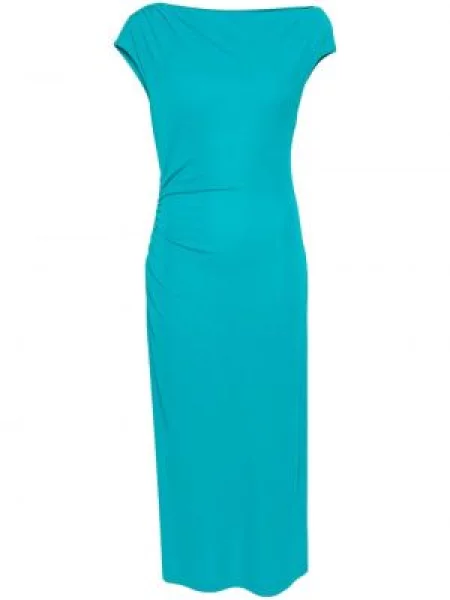 Rochie midi Alberta Ferretti până la genunchi de costum albastru