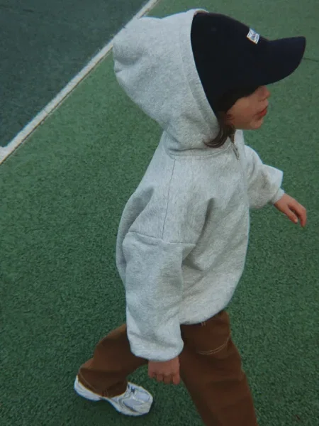 Konges Sløjd кофта на застібці з капюшоном дитяча з бавовною LOU SWEAT ZIP HOOD GOTS