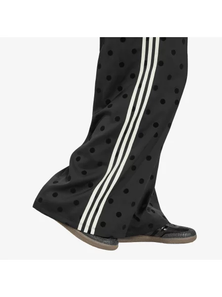 Pantaloni adidas Satin Polka Dots Wide Leg Pant Black L negru