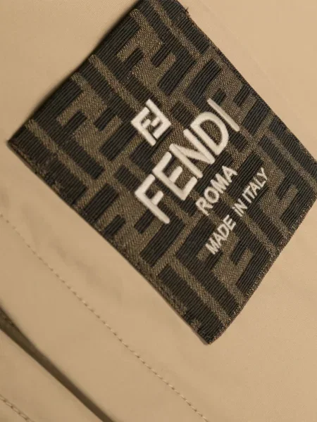 Kurtka koszulowa dziecięca Fendi brązowa