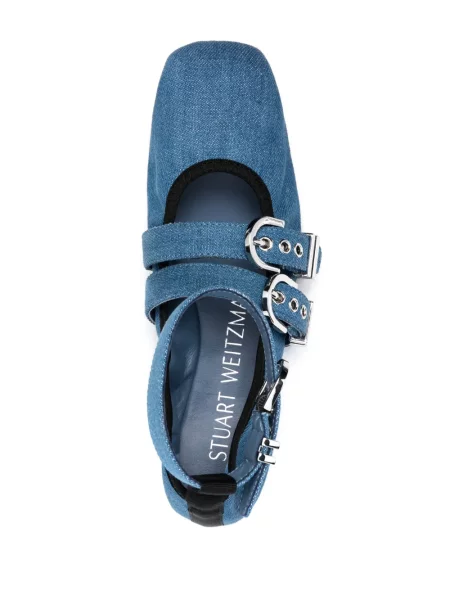 Δερμάτινος μπαλαρίνες Stuart Weitzman μπλε