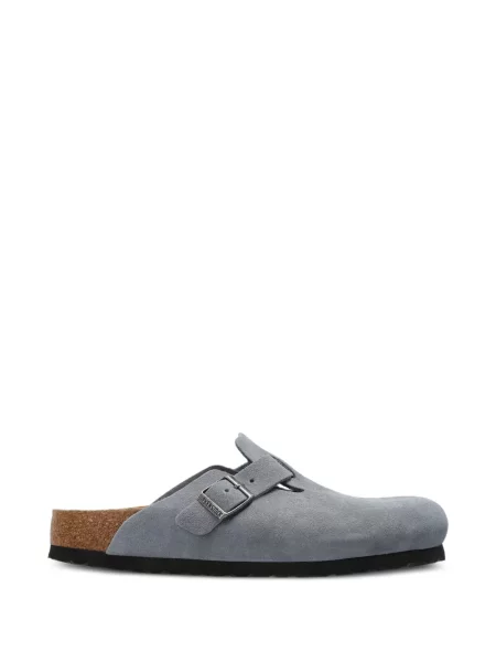 Saboți Birkenstock cu cataramă cu bretele albastru