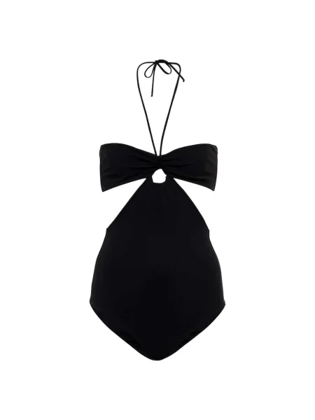 Strój kąpielowy Nensi Dojaka z dekoltem halter czarny