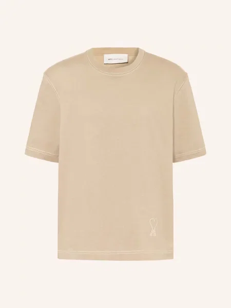 Ami Paris Koszulka beige beżowa