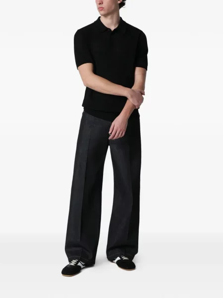 Polo Roberto Collina tricotate negru