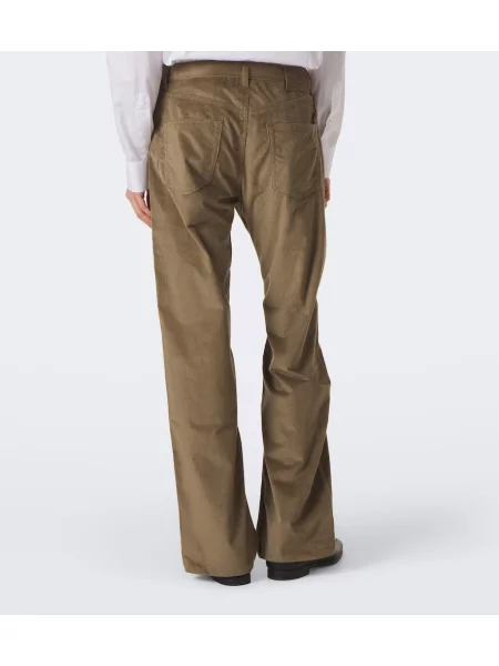 Pantaloni Etro de catifea cord verde