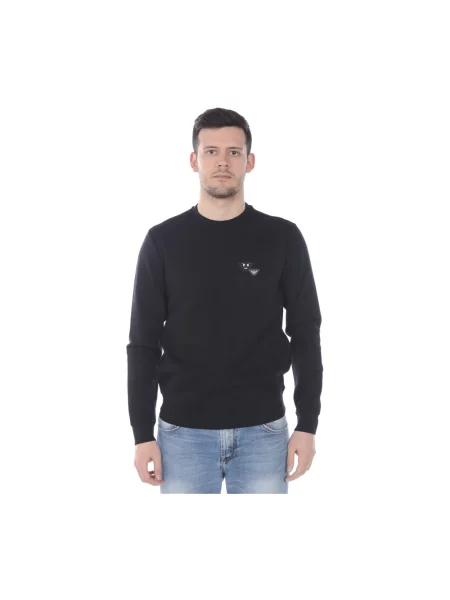 Bluza z kapturem Emporio Armani z kapturem czarna