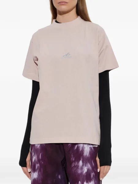 Tricou Balenciaga cu imagine roz