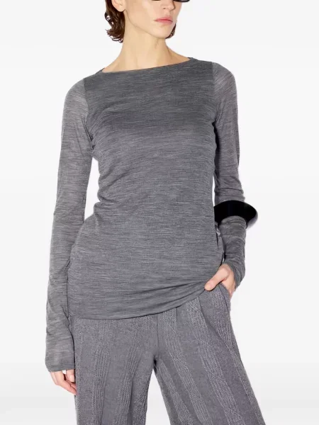 Lung tricou Liviana Conti gri