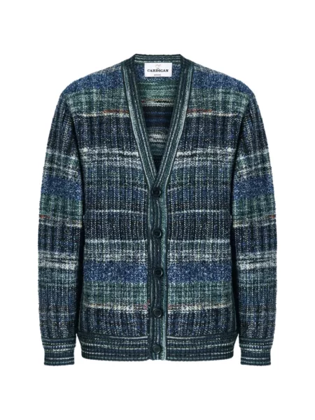 Cardigan Missoni cu decolteu în V albastru