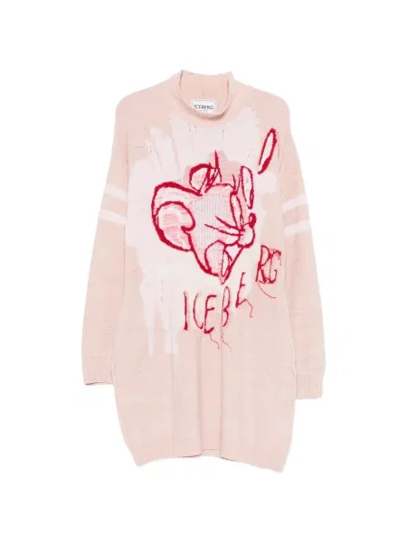 Sukienka mini Iceberg różowa