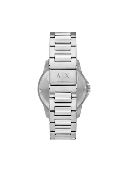 Armani Exchange zegarek BANKS srebrny szary