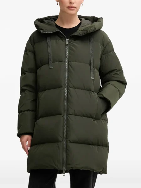 Palton Mos Mosh cu glugă verde