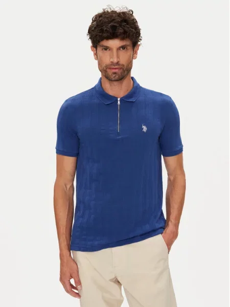 U.S. Polo Assn. Polo niebieski
