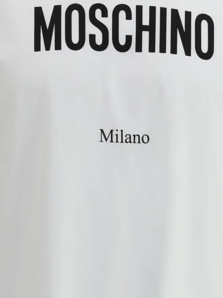 Tricou Moschino scurt alb