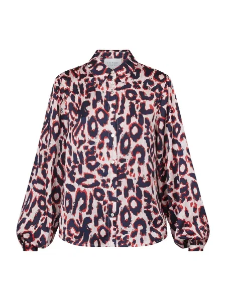 SISTERS POINT Bluză GADA crem / mov vânătă roșu