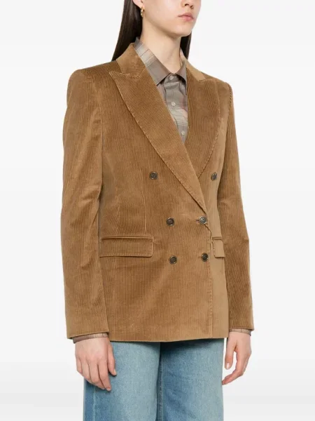 Sacou Etro de catifea cord maro