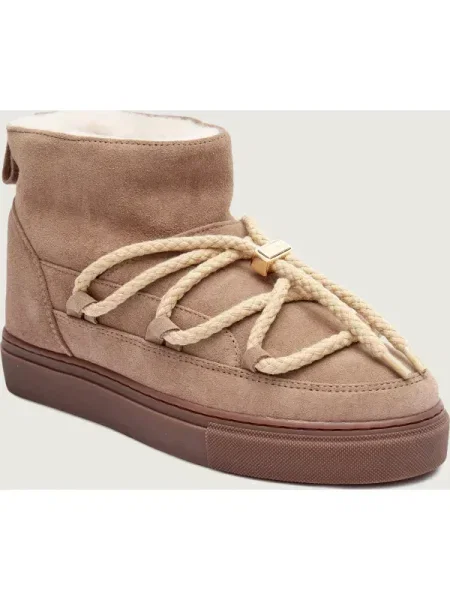 INUIKII Bocanci Classic Low | piele întoarsă bej