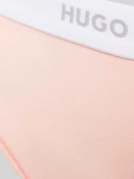 Stringi z mieszanki bawełny model ‘HUGO ID THONG’ różowe