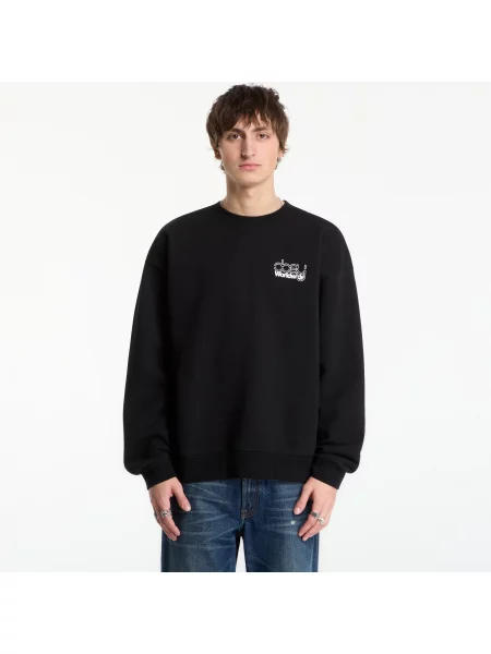 Φούτερ Obey Desire Extra Heavy Crew Black M μαύρο