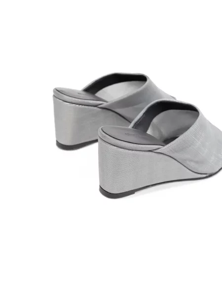 Papuci tip mules Gimaguas cu pană gri