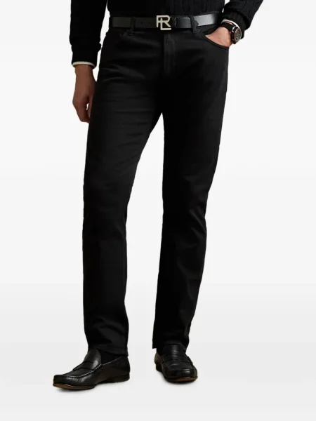 Kalhoty Ralph Lauren Purple Label s 5 kapsami černé