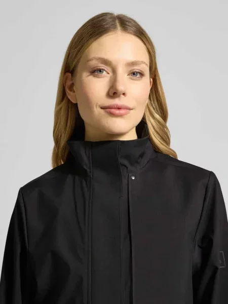 Płaszcz krój regular fit ze stójką model Suva' Rains czarny