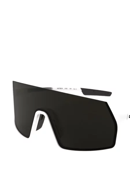 Ochelari de soare Out Of cu imprimeu geometric alb