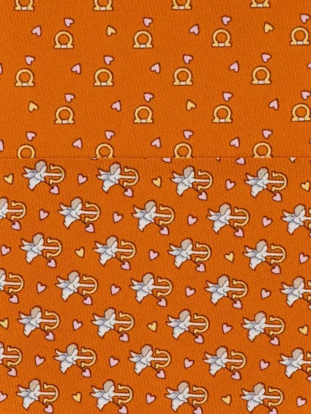 Kravata Ferragamo oranžová