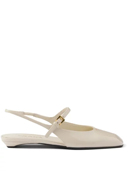 Balerini Prada din piele slingback