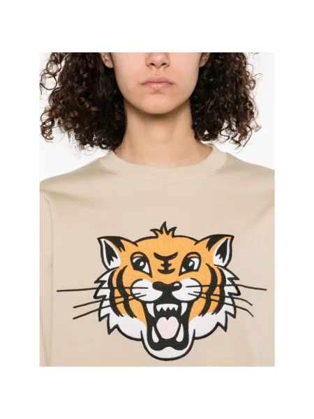 Bluza Kenzo w tygrysie prążki beżowa