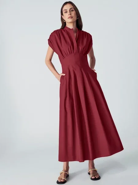 Willa Rochie Otis bordeaux roșu